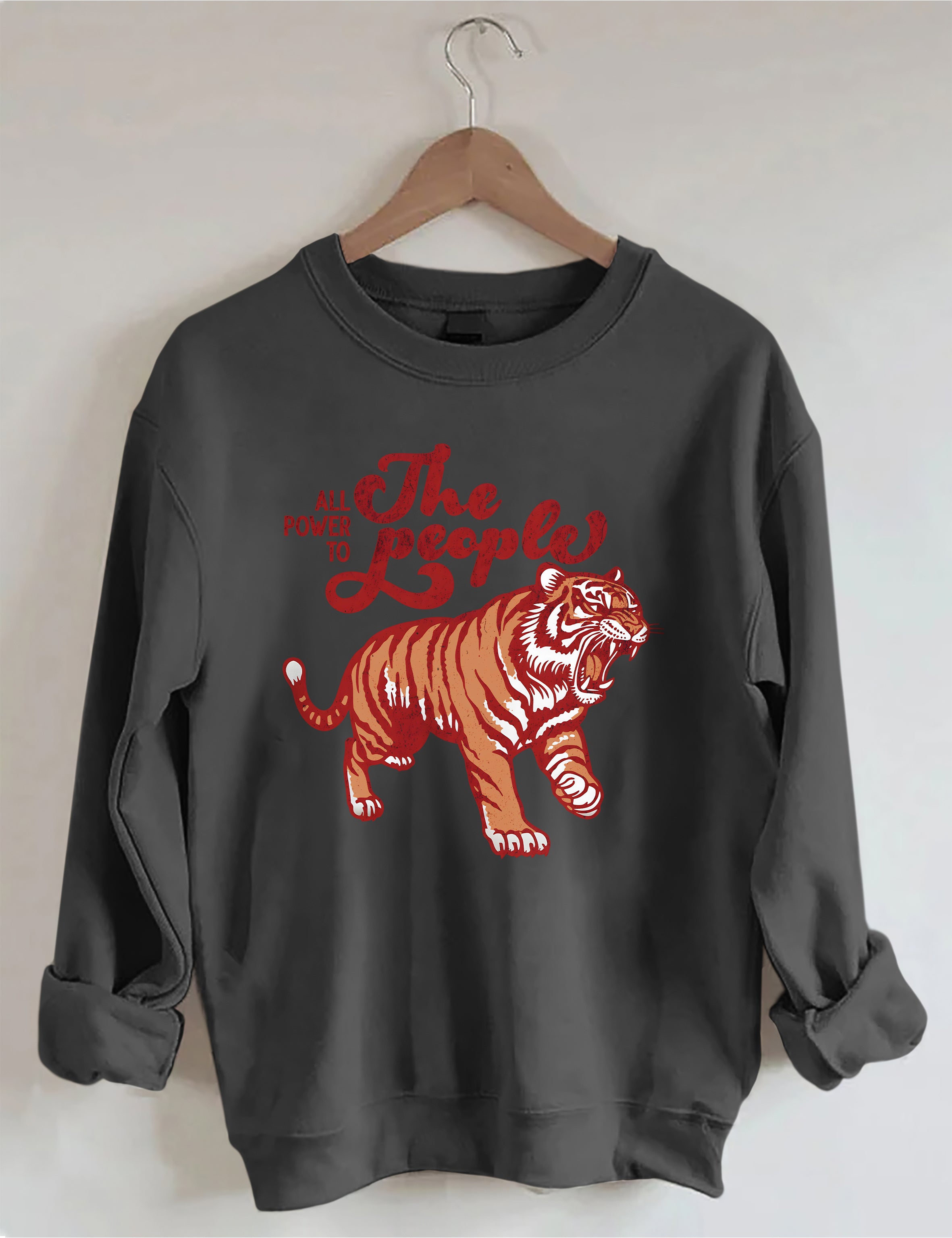 All Power To The People Tiger Sweatshirt