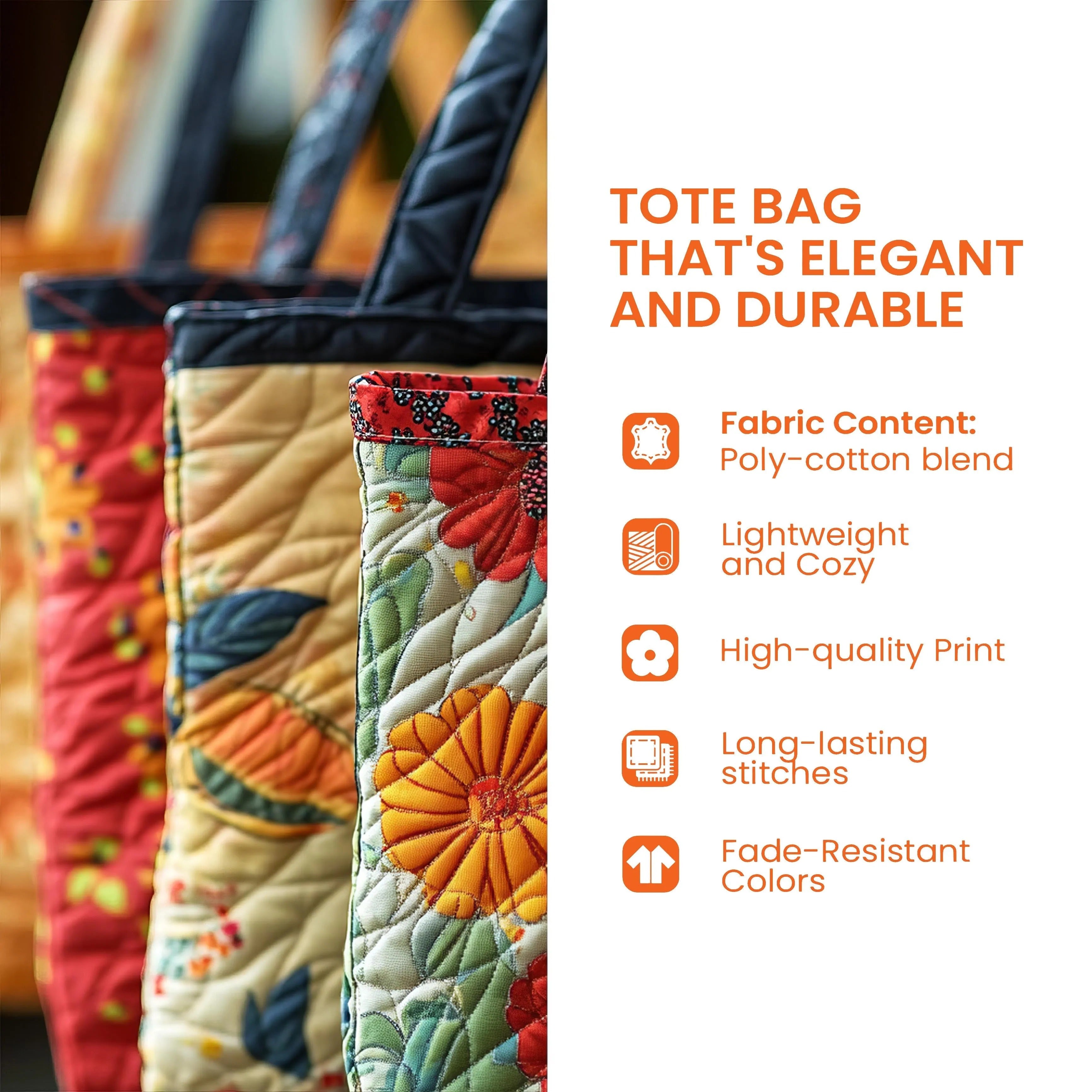 Adventure Awaits Quilted Tote Bag