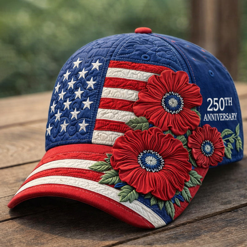 250th Anniversary Floral Art Printed Casual Hat