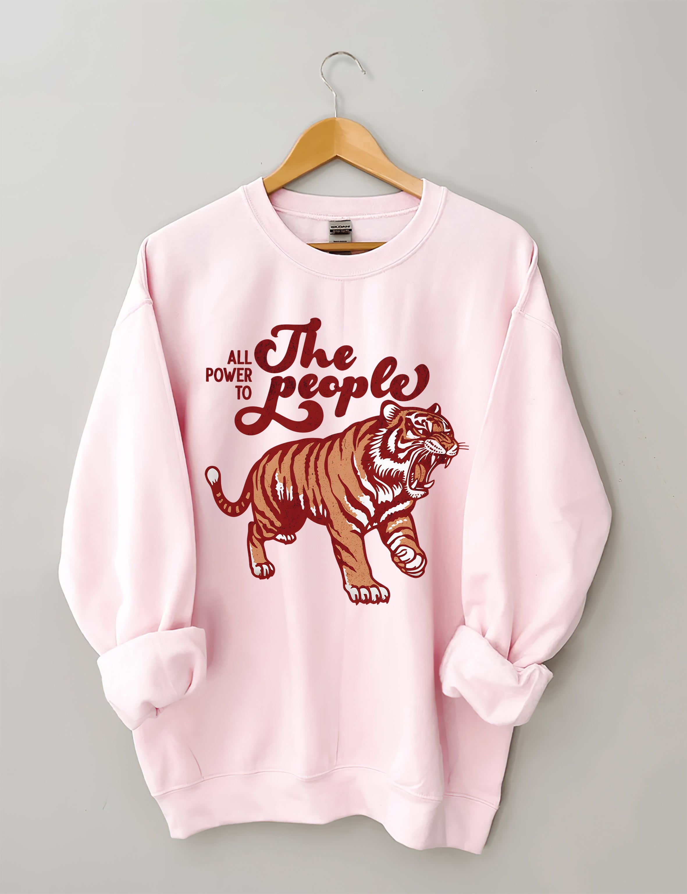 All Power To The People Tiger Sweatshirt