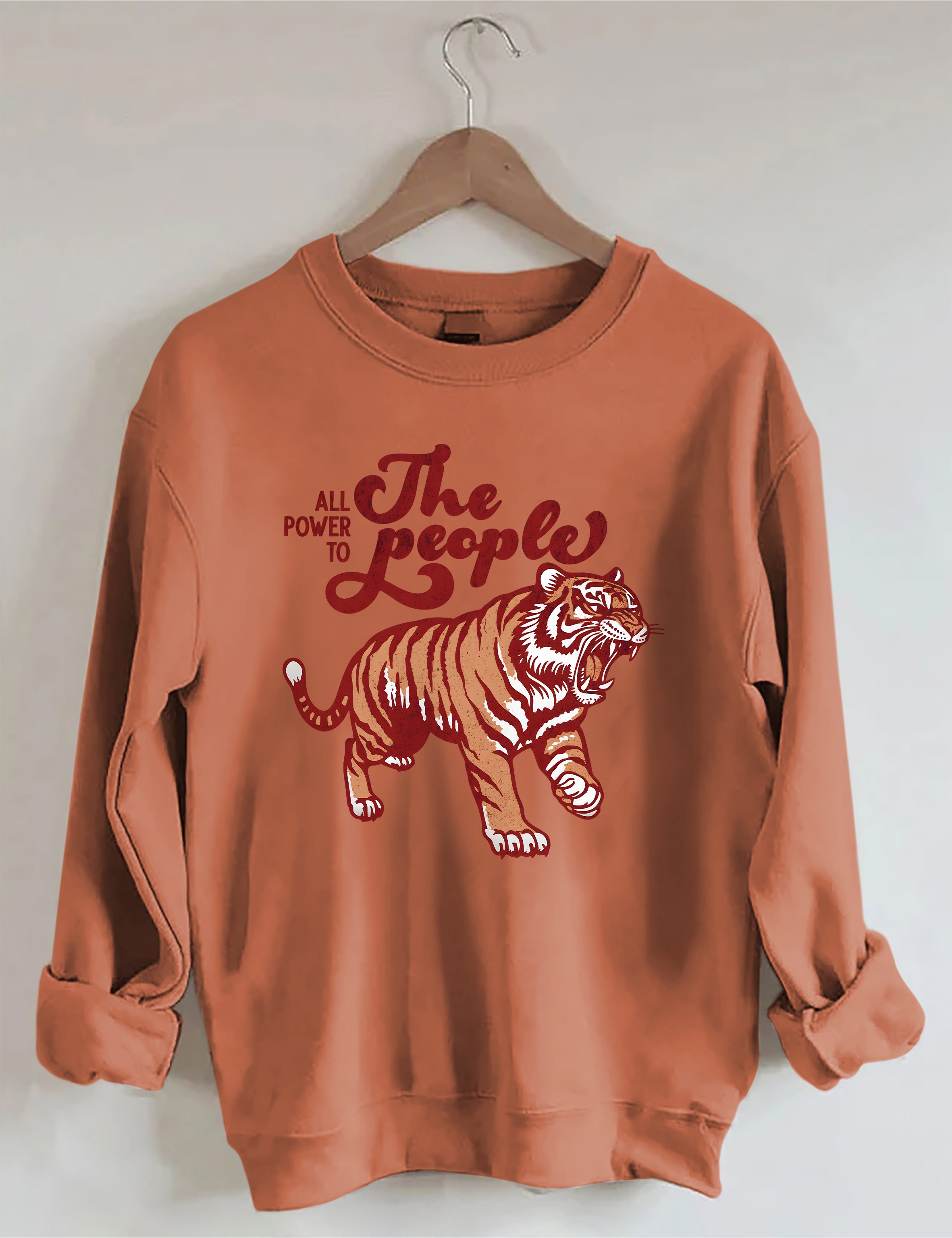 All Power To The People Tiger Sweatshirt