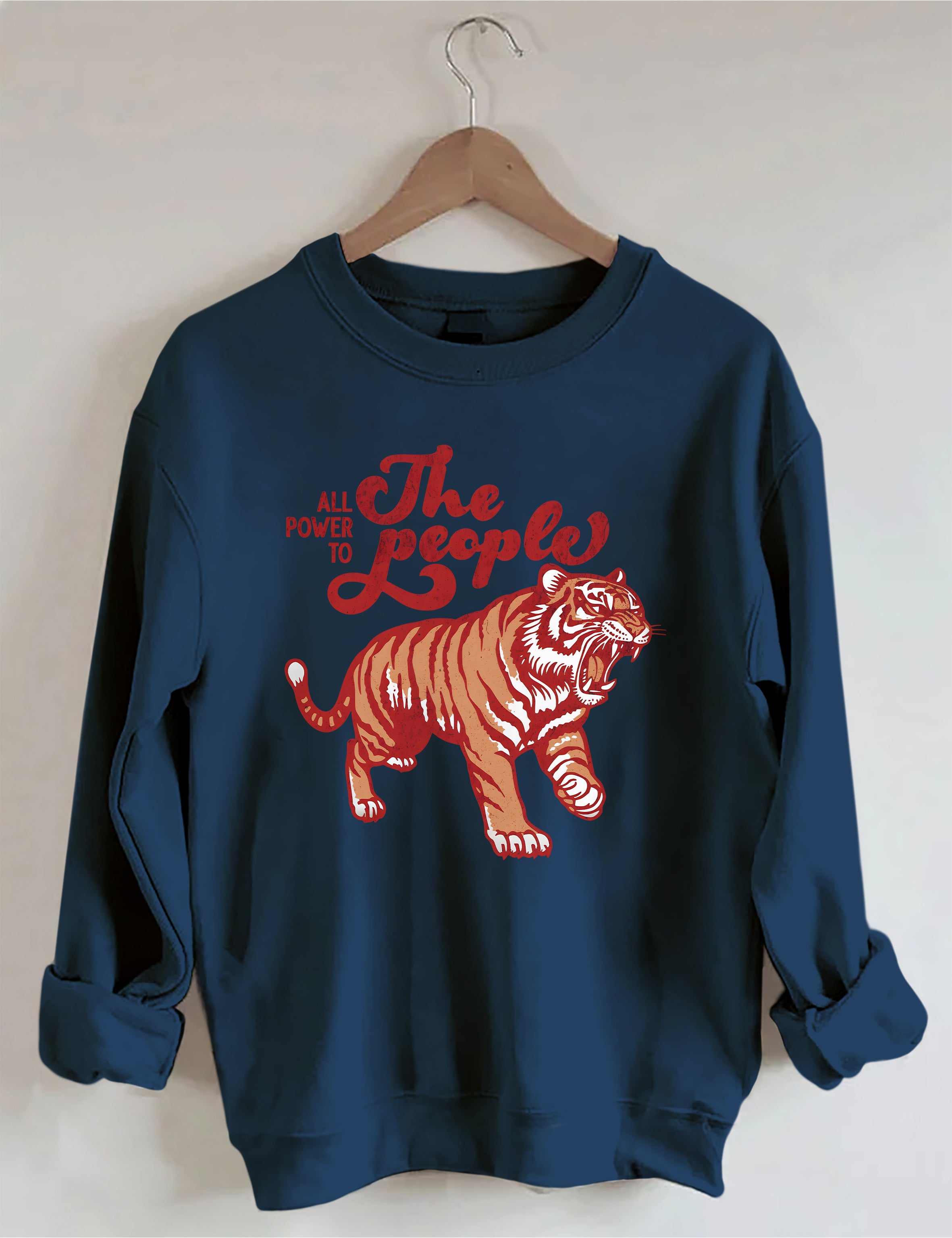 All Power To The People Tiger Sweatshirt