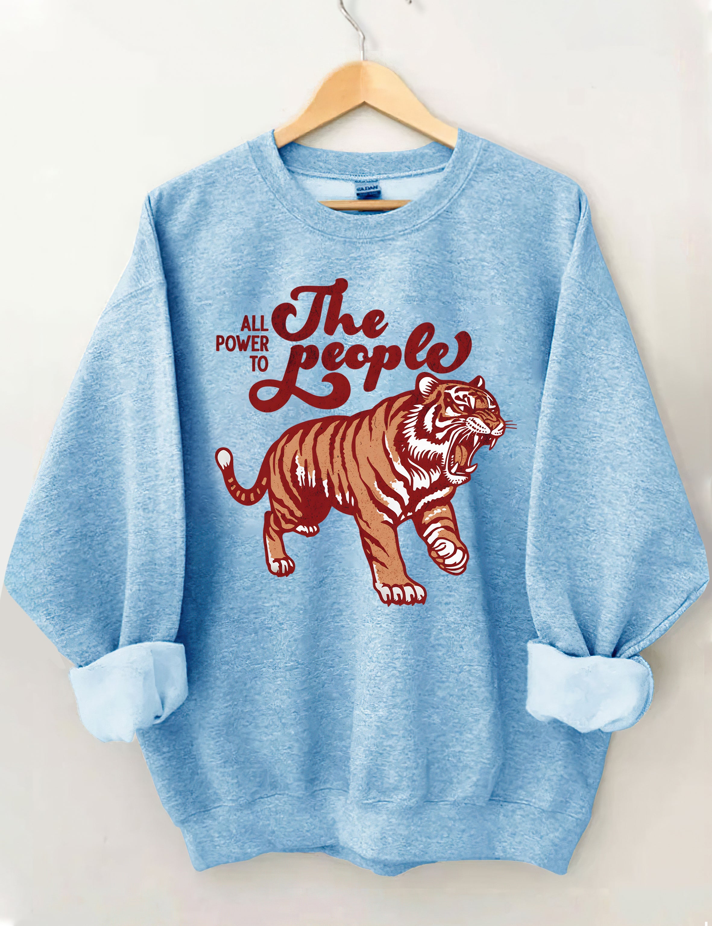 All Power To The People Tiger Sweatshirt